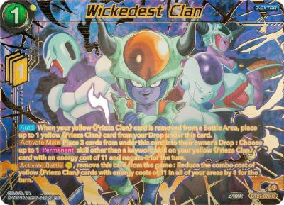 Wickedest Clan Gold Stamped BT27-070 History of Z Dragonball Super card
