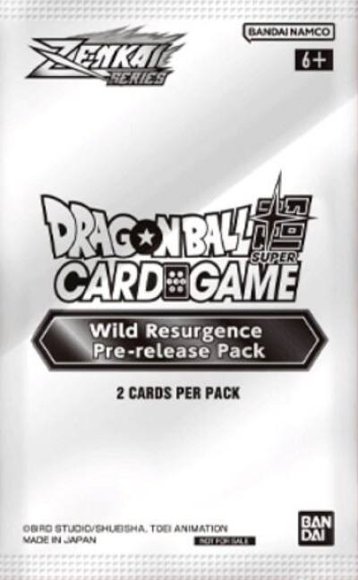 Wild Resurgence Pre Release Pack  Wild Resurgence Pre-Release Cards Dragonball Super card