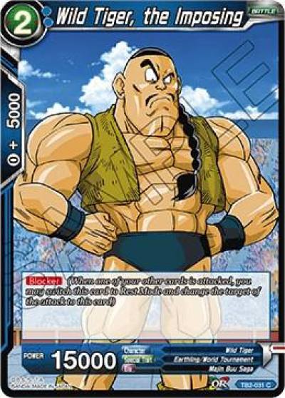 Wild Tiger the Imposing TB2-031 World Martial Arts Tournament Dragonball Super card