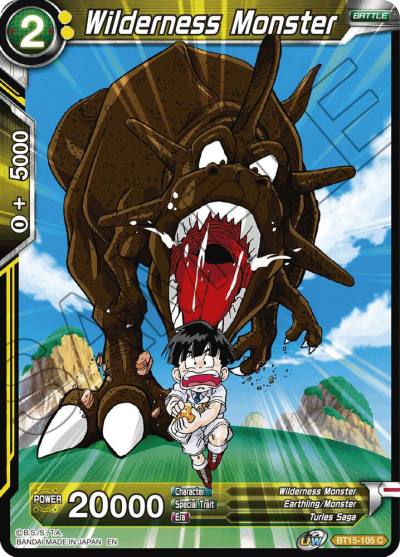 Wilderness Monster BT15-105 Saiyan Showdown Dragonball Super card