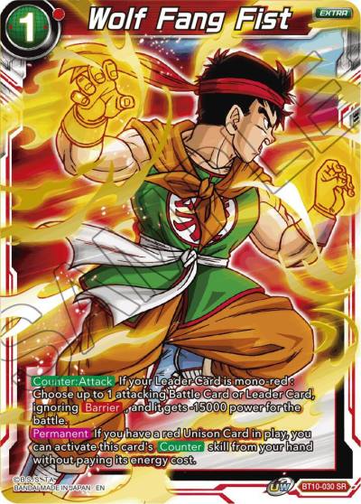 Wolf Fang Fist BT10-030 Rise of the Unison Warrior Dragonball Super card
