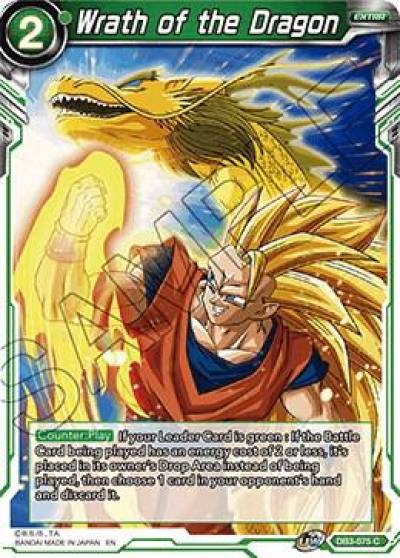 Wrath of the Dragon DB3-075 Draft Box 06 - Giant Force Dragonball Super card