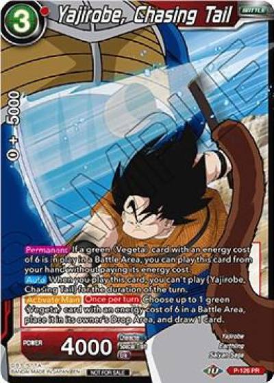 Yajirobe Chasing Tail Shop Tournament Assault of Saiyans Foil P-126 Promotion Cards Dragonball Super card