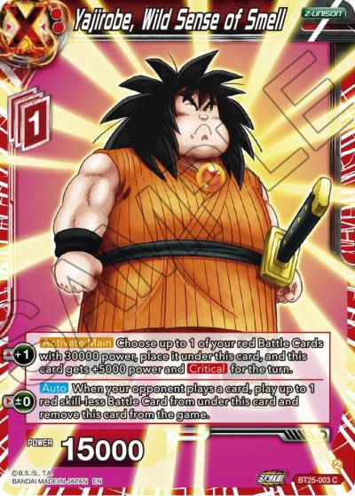 Yajirobe Wild Sense of Smell BT25-003 Legend of the Dragon Balls Dragonball Super card