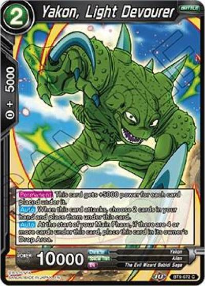 Yakon Light Devourer BT9-072 Universal Onslaught Dragonball Super card