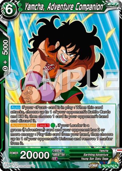 Yamcha Adventure Companion Foil BT27-051 History of Z Dragonball Super card