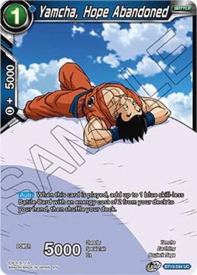 Yamcha Hope Abandoned BT13-044 Supreme Rivalry Dragonball Super card