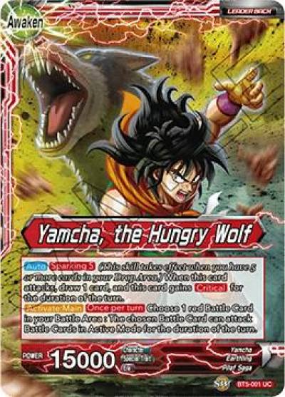 Yamcha Yamcha the Hungry Wolf BT5-001 Miraculous Revival Dragonball Super card