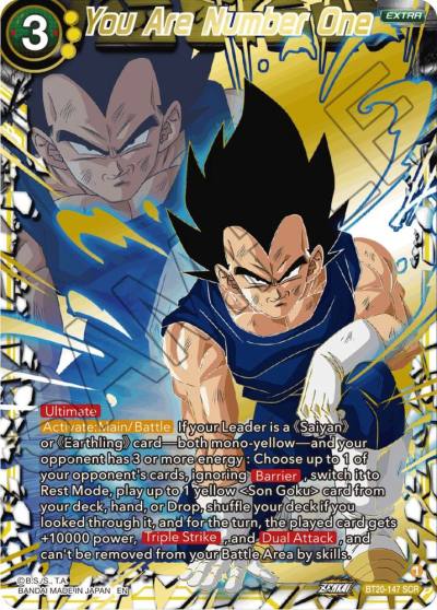 You Are Number One BT20-147 Power Absorbed Dragonball Super card