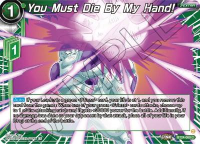 You Must Die By My Hand BT24-060 Beyond Generations Dragonball Super card