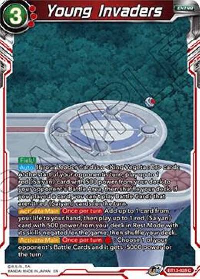 Young Invaders BT13-028 Supreme Rivalry Dragonball Super card