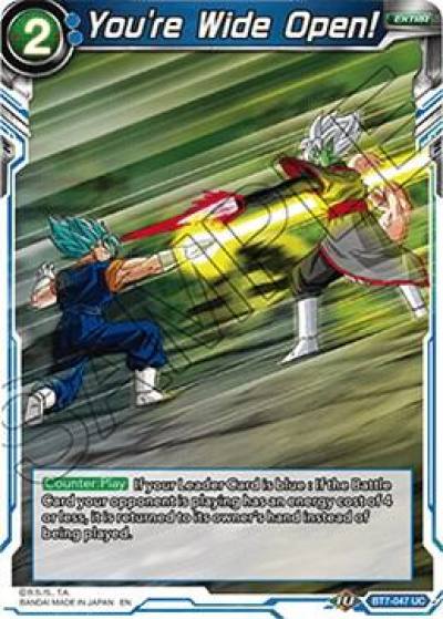 Youre Wide Open Foil BT7-047 Assault of the Saiyans Dragonball Super card