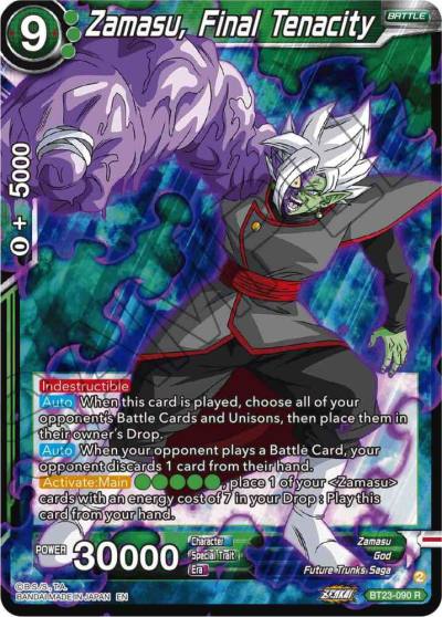 Zamasu Final Tenacity BT23-090 Perfect Combination Dragonball Super card