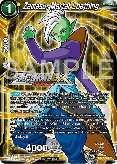 Zamasu, Mortal Loathing (Event Pack 15) BT16-091 Promotion Cards Dragon Ball Super card