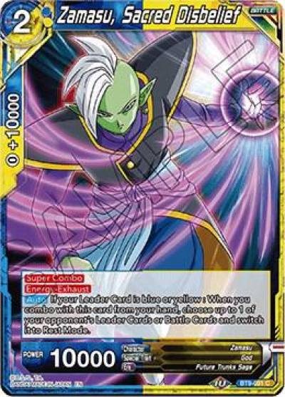 Zamasu Sacred Disbelief Foil BT9-091 Universal Onslaught Dragonball Super card