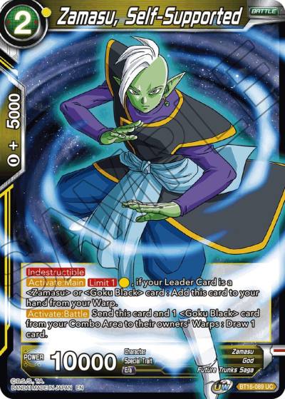 Zamasu Self Supported BT16-089 Realm of the Gods Dragonball Super card