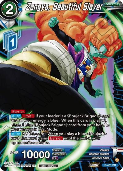 Zangya Beautiful Slayer Z03 Dash Pack P-461 Promotion Cards Dragonball Super card