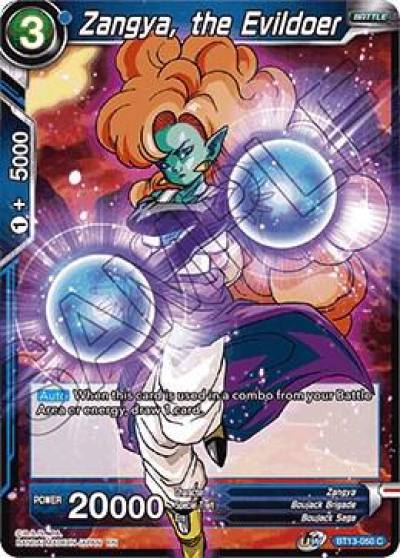 Zangya the Evildoer BT13-050 Supreme Rivalry Dragonball Super card