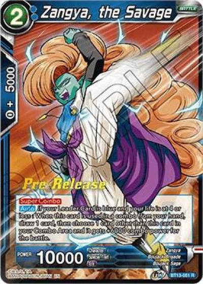 Zangya the Savage BT13-051 Supreme Rivalry Pre-Release Cards Dragonball Super card