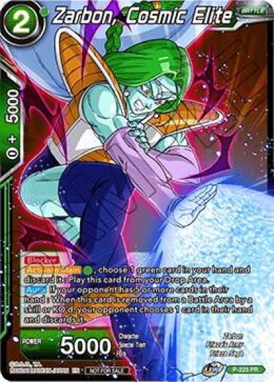 Zarbon Cosmic Elite P-223 Promotion Cards Dragonball Super card