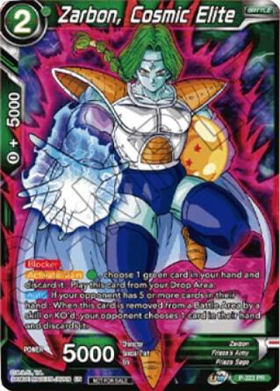 Zarbon Cosmic Elite P-223 Tournament Promotion Cards Dragonball Super card