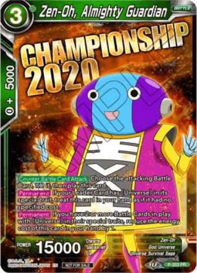 Zen Oh Almighty Guardian P-203 Promotion Cards Dragonball Super card