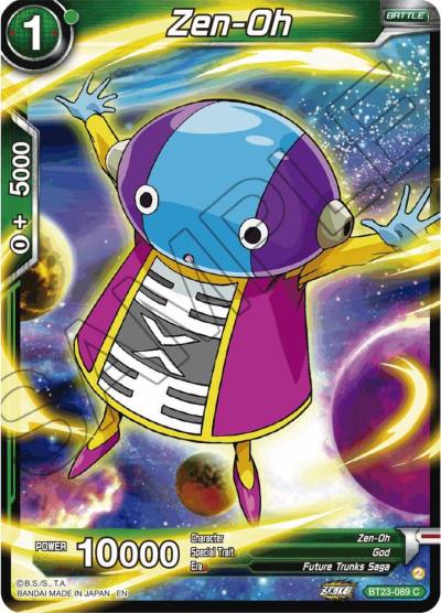 Zen Oh BT23-089 Perfect Combination Dragonball Super card
