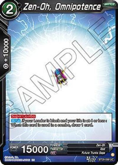 Zen Oh Omnipotence BT29-099 Fearsome Rivals Dragonball Super card