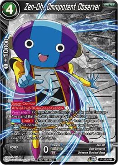 Zen Oh Omnipotent Observer Tournament Pack Vol 7 Winner P-373 Tournament Promotion Cards Dragonball Super card