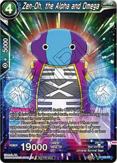 Zen Oh the Alpha and Omega P-189 Promotion Cards Dragonball Super card