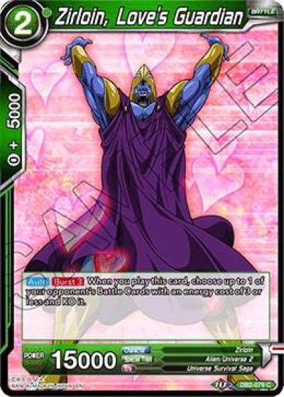 Zirloin Loves Guardian DB2-079 Draft Box 05 - Divine Multiverse Dragonball Super card